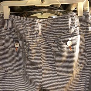 Limited Edition Shorts - Limited edition chambray blue & white stripe, 18 “ Limited Edition Shorts - Limited edition chambray blue & white stripe, 18 “